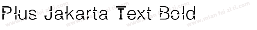 Plus Jakarta Text Bold字体转换